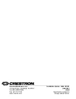 Preview for 12 page of Crestron Four-Way Amplified Splitter SRD-SPL-4 Installation Manual