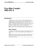 Preview for 5 page of Crestron Four-Way Coupler SRD-CPL-4 Installation Manual