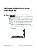 Предварительный просмотр 5 страницы Crestron FT-TSC600 FlipTop Supplemental Manual