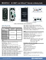 Preview for 2 page of Crestron HD-EXT4-C Specifications