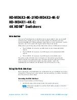 Preview for 5 page of Crestron HD-MD4X1-4K-E Supplemental Manual