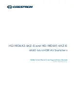 Crestron HD-MD4X1-4KZ-E Configuration Manual предпросмотр