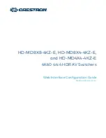 Предварительный просмотр 1 страницы Crestron HD-MD4X4-4KZ-E Configuration Manual