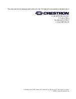 Предварительный просмотр 2 страницы Crestron IM-WCVP Operation And Installation Manual