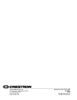 Предварительный просмотр 36 страницы Crestron Isys i/O TPMC-4X Operation Manual