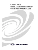 Crestron Isys TPS-6L Operations & Installation Manual preview