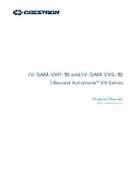 Предварительный просмотр 1 страницы Crestron IV-SAM-VXP-1B Product Manual