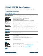 Preview for 16 page of Crestron IV-SAM-VXP-1B Product Manual