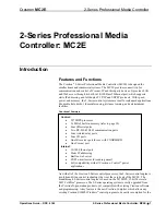 Preview for 5 page of Crestron MC2E Operation Manual