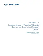 Crestron Mercury CCS-UC-1-T Supplemental Manual preview