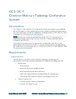 Preview for 5 page of Crestron Mercury CCS-UC-1 Product Manual