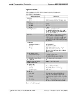 Preview for 10 page of Crestron MPC-20 Operations & Installation Manual