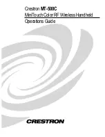 Crestron MT-500C Operation Manual предпросмотр