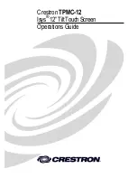 Crestron n TPMC-12 Operation Manual preview