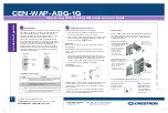 Crestron One-Gang 802.11a/b/g Wireless Access Point CEN-WAP-ABG-1G Quick Start Manual preview