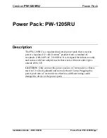 Preview for 2 page of Crestron pw-1205ru Installation Manual