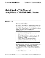 Preview for 5 page of Crestron QM-AMP3x80 Series Operation Manual