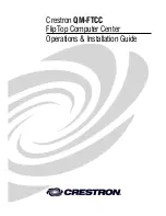 Preview for 1 page of Crestron QM-FTCC Operations & Installation Manual