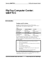 Preview for 5 page of Crestron QM-FTCC Operations & Installation Manual