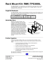 Crestron RMK-TPS3000L Installation Manual preview