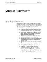 Preview for 5 page of Crestron RoomView Reference Manual