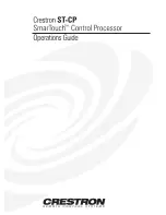 Crestron SmartTouch ST-CP Operation Manual preview