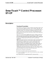 Предварительный просмотр 5 страницы Crestron SmartTouch ST-CP Operation Manual