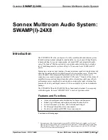 Предварительный просмотр 7 страницы Crestron Sonnex SWAMP(I)-24X8 Operation Manual