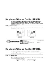 Crestron SP-CBL Connection Manual preview