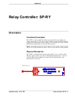 Preview for 5 page of Crestron SP-RY Operation Manual