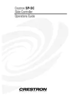 Crestron SP-SC Operation Manual предпросмотр