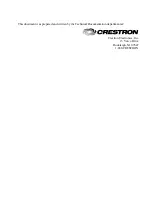 Предварительный просмотр 2 страницы Crestron ST-BTP Operation Manual