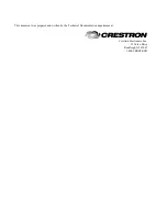 Preview for 2 page of Crestron ST-DS Operation Manual