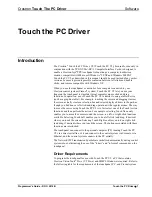 Preview for 5 page of Crestron Touch The PC Driver Programmer'S Manual