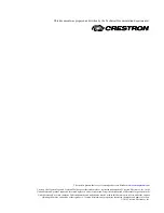 Предварительный просмотр 2 страницы Crestron TPCS-4SM Configuration Manual