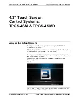 Предварительный просмотр 5 страницы Crestron TPCS-4SM Configuration Manual