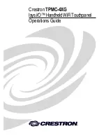 Crestron TPMC-4XG Operation Manual предпросмотр