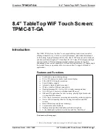 Предварительный просмотр 5 страницы Crestron TPMC-8T-GA Operation Manual