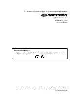 Preview for 2 page of Crestron TPS-6X-DSC-LP Installation Manual