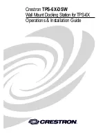 Preview for 1 page of Crestron TPS-6X-DSW Operations & Installation Manual