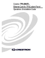 Crestron TPS-ENETL Operations & Installation Manual preview