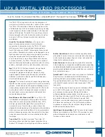 Предварительный просмотр 15 страницы Crestron TPS-GA-TPI Specifications