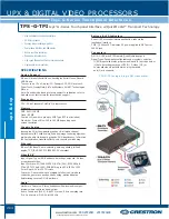 Предварительный просмотр 16 страницы Crestron TPS-GA-TPI Specifications