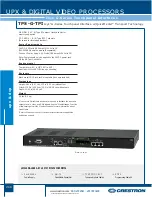 Предварительный просмотр 18 страницы Crestron TPS-GA-TPI Specifications