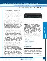 Предварительный просмотр 19 страницы Crestron TPS-GA-TPI Specifications