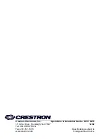 Предварительный просмотр 24 страницы Crestron TPS-VIDL-1 Operations & Installation Manual