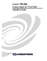 Crestron TPS-XDS Operation Manual preview