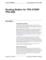 Preview for 5 page of Crestron TPS-XDS Operation Manual