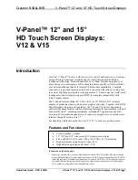 Preview for 5 page of Crestron V-Panel V15 Operation Manual