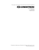 Preview for 2 page of Crestron WPR-DS Operation Manual